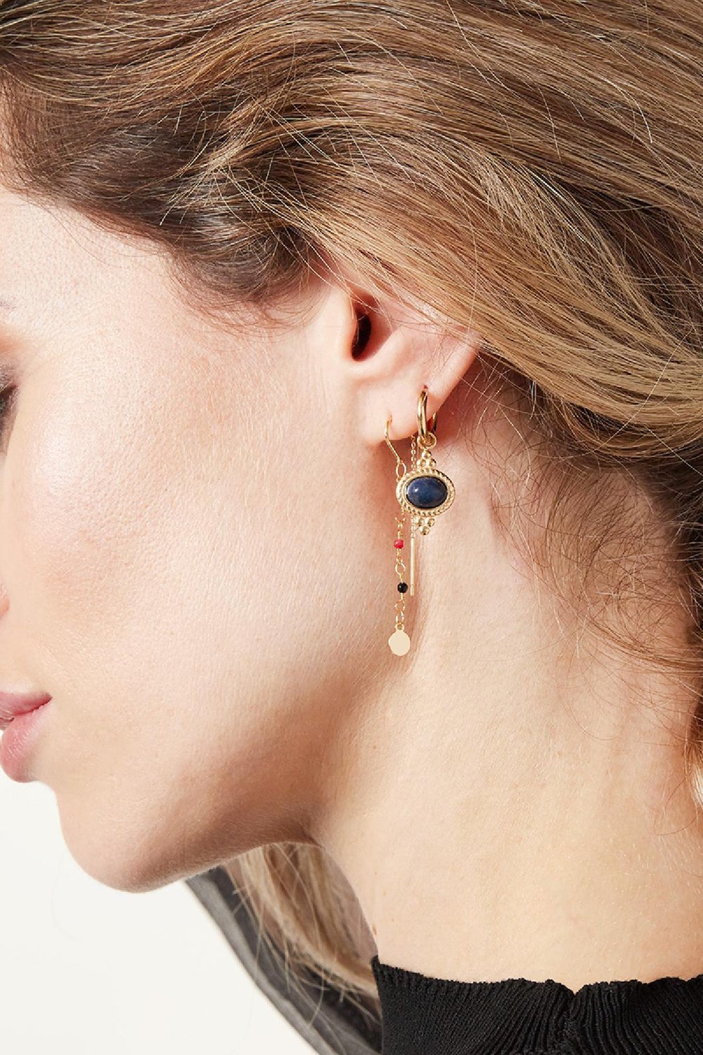 Boucles d'Oreilles Mystic Power Vert Acier inoxydable h5Image2